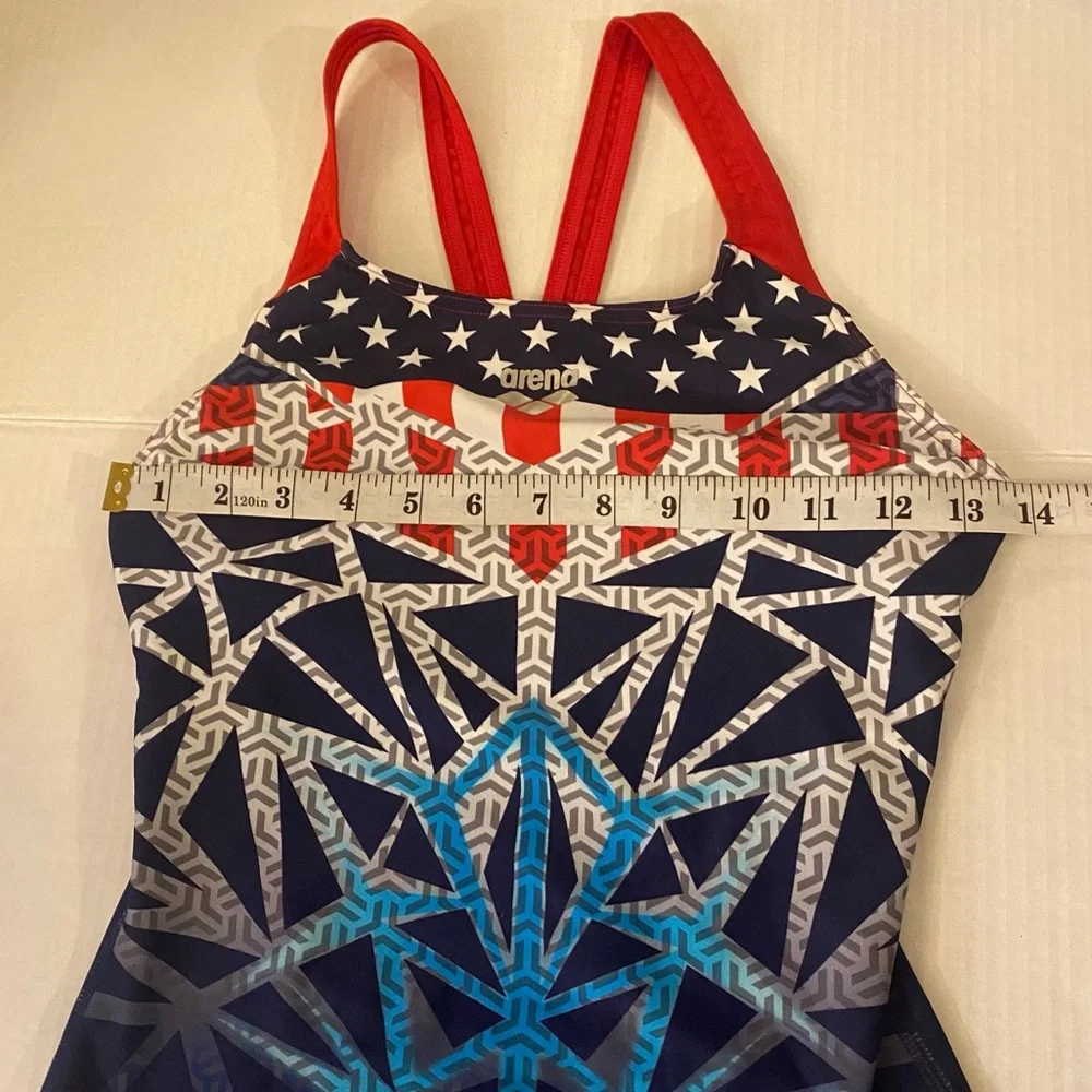 ARENA I Swimsuit One Piece Bishamon USA Swim Pro Back Maxlife Size 32 Womens